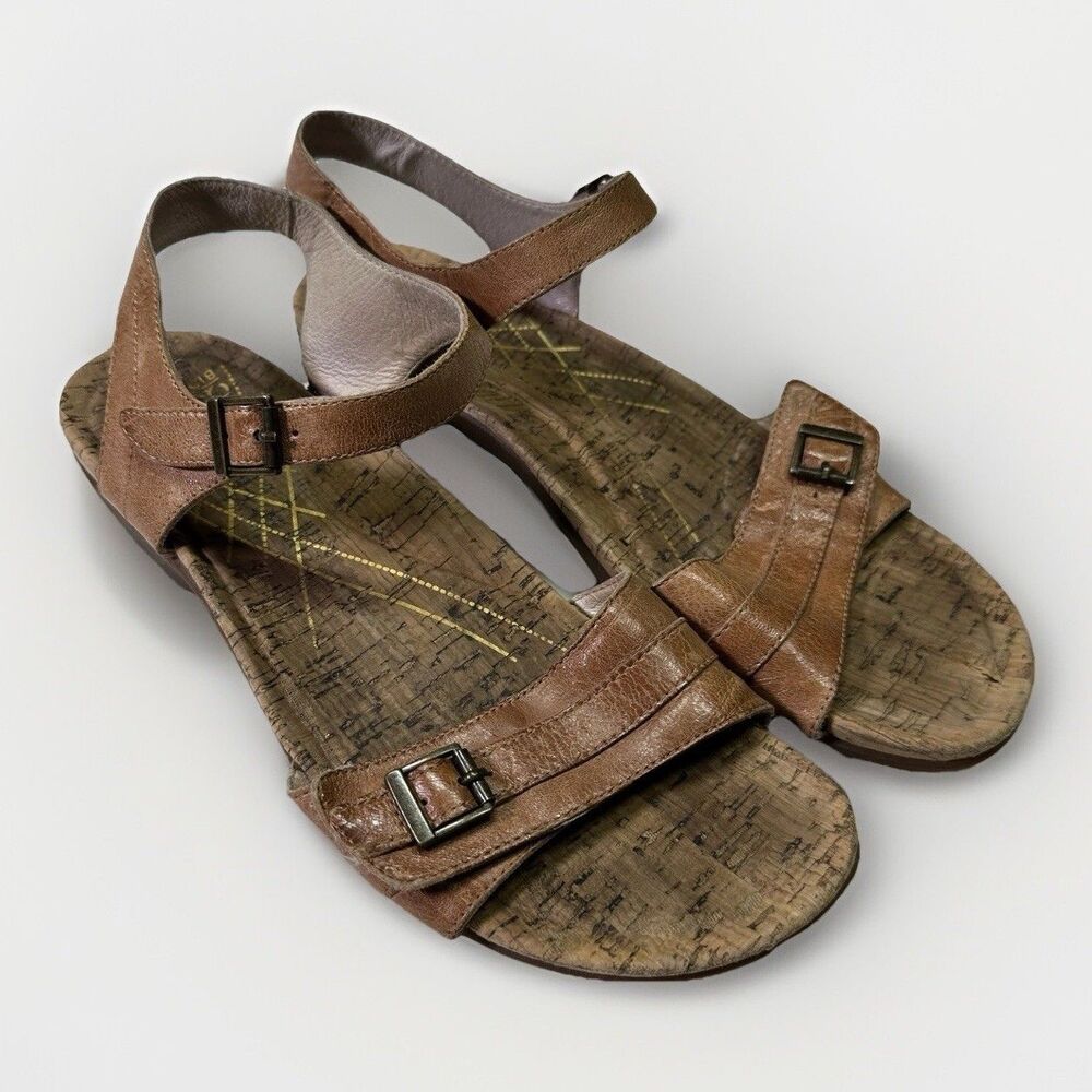 ABEO B.I.O.System Nora Leather Sandals Sz 9 Comfort Arch Support Travel Walking